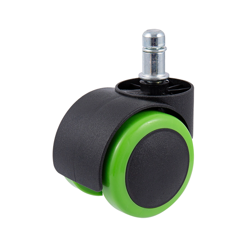 50/38 Accesorii de roată Black and Green PU Road pentru scaunele de birou pentru scaunele de birou